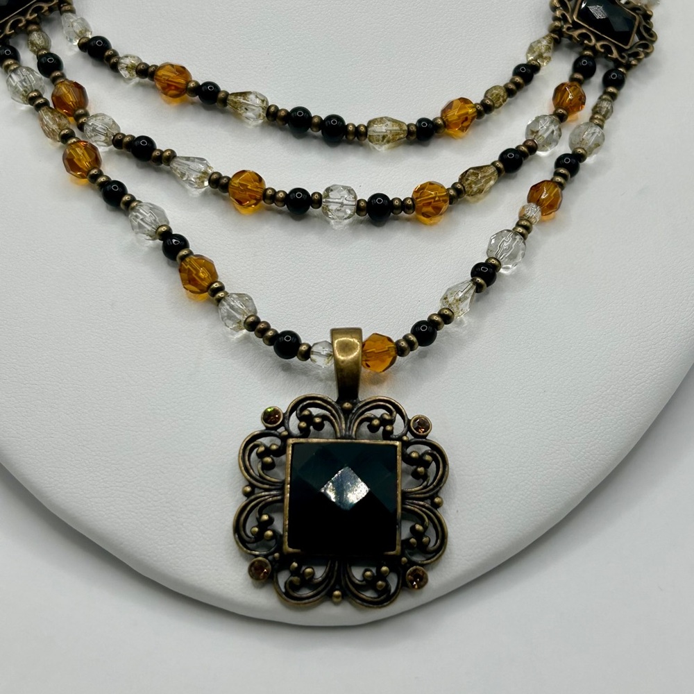 Victorian Style “Mayfield” Multi Stranded Necklace